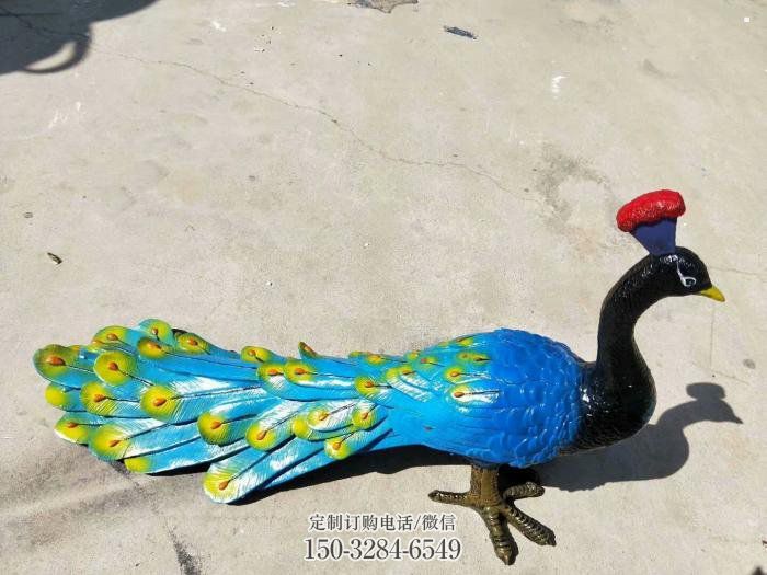 万宁彩绘孔雀雕塑制作选用,景区案例,动物美陈雕塑 万宁彩绘孔雀雕塑制作选用,景区案例,动物美陈雕塑